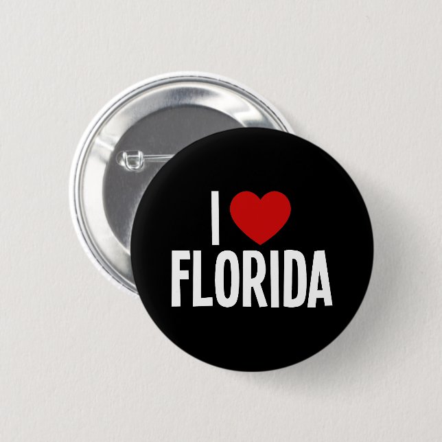 Me encanta Florida • Me apasiona Florida Botón red (Anverso y reverso)