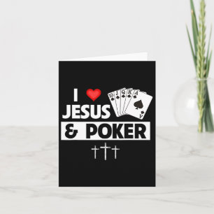 Me Encanta Jesús Y Las Tarjetas De Poker Royal Flu