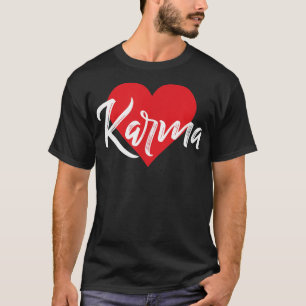 Me Encanta Karma Primera Camiseta Con Nombre Coraz