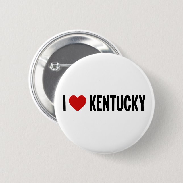 Me encanta Kentucky Botón redondo (Anverso y reverso)