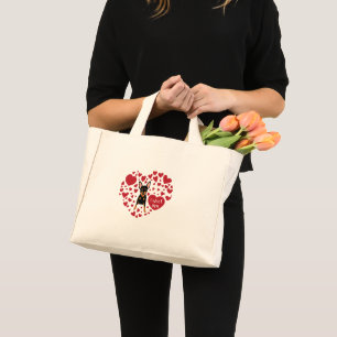 Me encanta la bolsa de lona de Min Pin