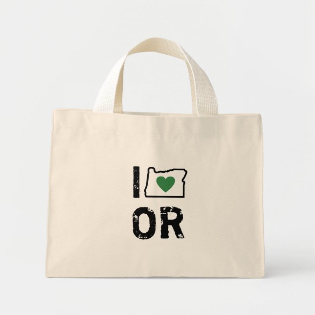 Me encanta la bolsa de Oregón (Frente)