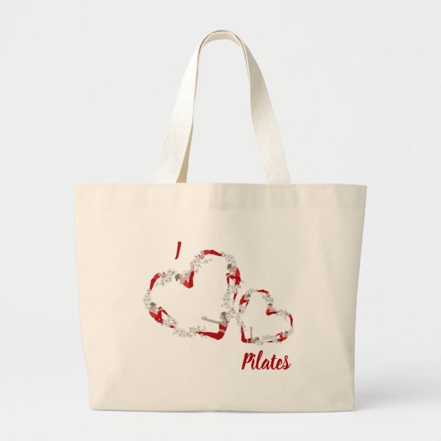 Me encanta la bolsa de toques grande de Pilates (Frente)