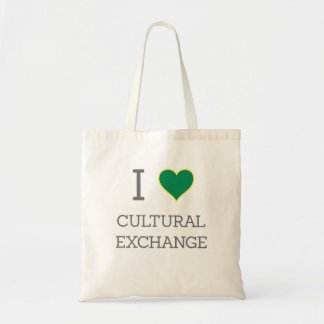 Me encanta la bolsa tote de intercambio cultural