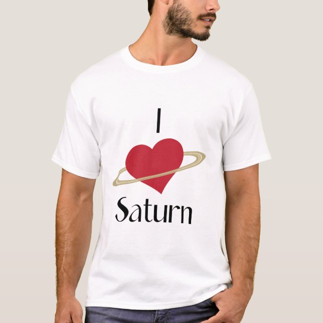 Me encanta la camisa de saturn (Anverso)