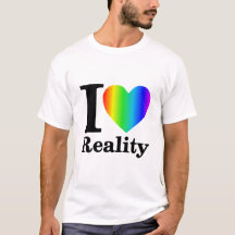 Me encanta la camiseta arcoiris de la realidad