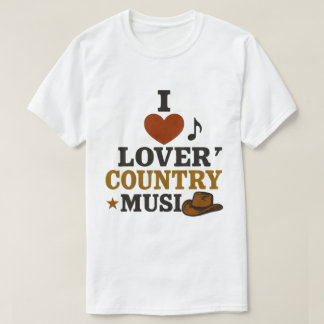 Me encanta la camiseta blanca de la música country