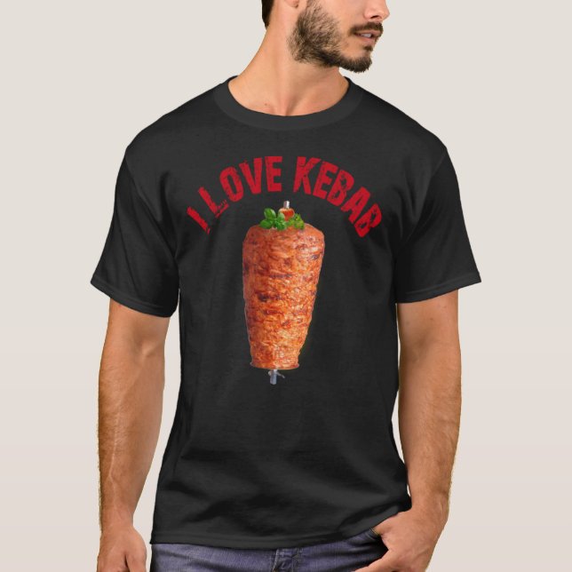 Me encanta la camiseta clásica de Kebab (Anverso)