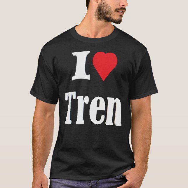 Me encanta la camiseta clásica de Tren (Anverso)