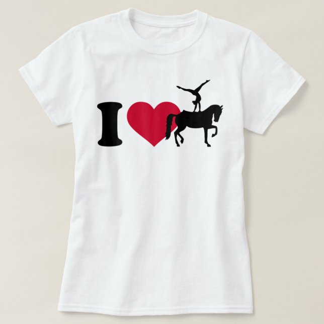 Me encanta la camiseta de bóveda de caballos (Diseño del anverso)
