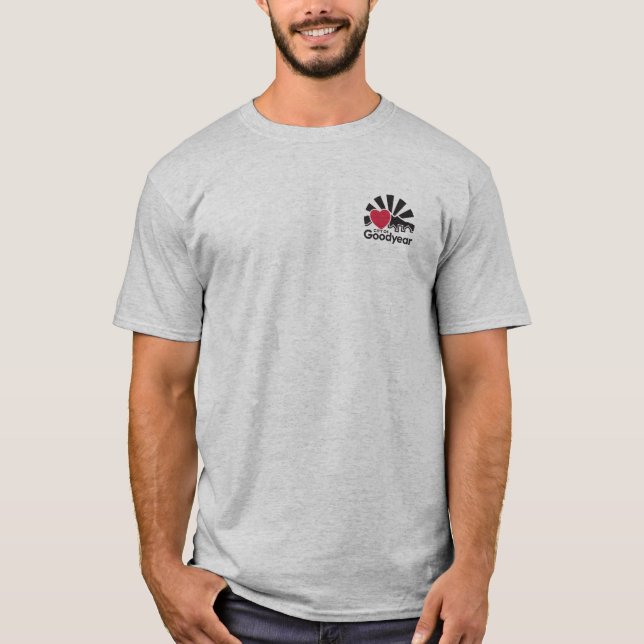 Me encanta la camiseta de buen año para los hombre (Anverso)