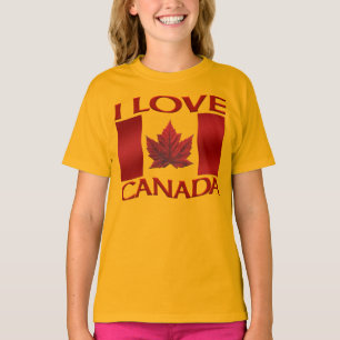 Me encanta la camiseta de Canadá Chica Orgánico