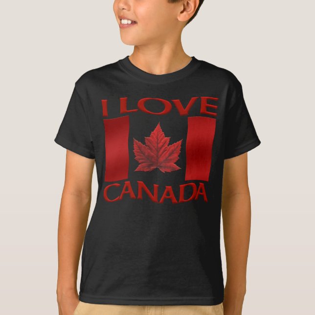 Me encanta la camiseta de Canadá Organic Kid's Can (Anverso)