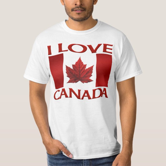 Me encanta la camiseta de Canadá Value Souvenir Sh (Anverso)