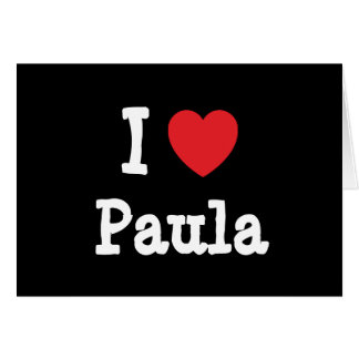Me encanta la camiseta de corazón de Paula