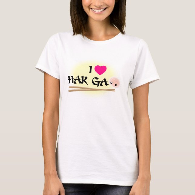 Me encanta la camiseta de Har Gao (bolas de camaró (Anverso)