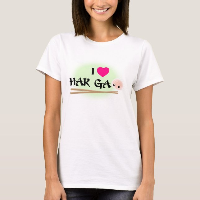 Me encanta la camiseta de Har Gao (bolas de camaró (Anverso)
