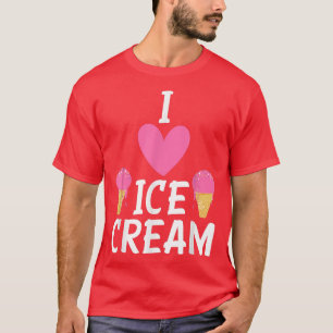 Me encanta la camiseta de helado