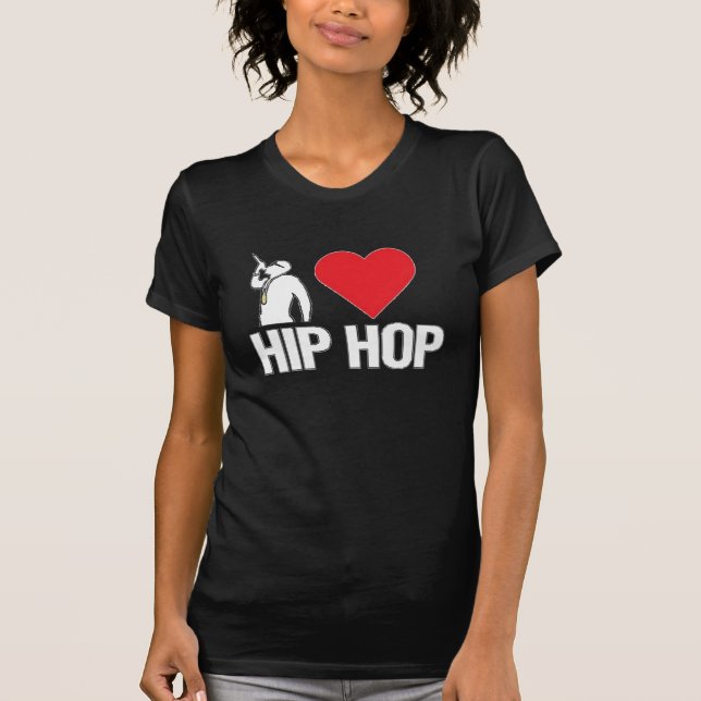 Me encanta la camiseta de Hip Hop (Anverso)