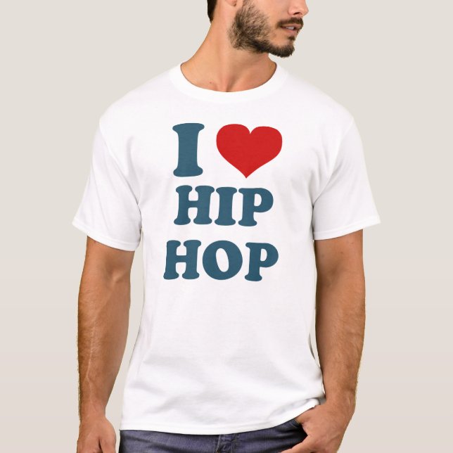 Me encanta la camiseta de Hiphop (Anverso)