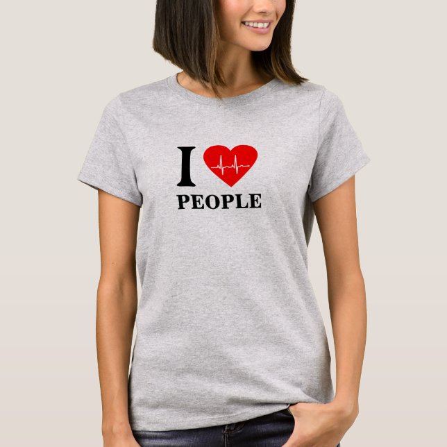 Me encanta la camiseta de la gente (Anverso)