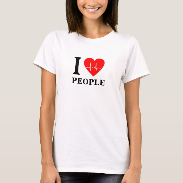 Me encanta la camiseta de la gente (Anverso)