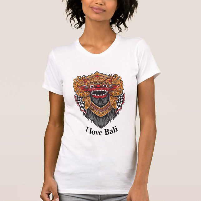 Me encanta la camiseta de la mujer de Bali (Anverso)
