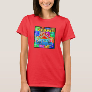 ME ENCANTA La Camiseta De Los Ángeles Sun & Palms