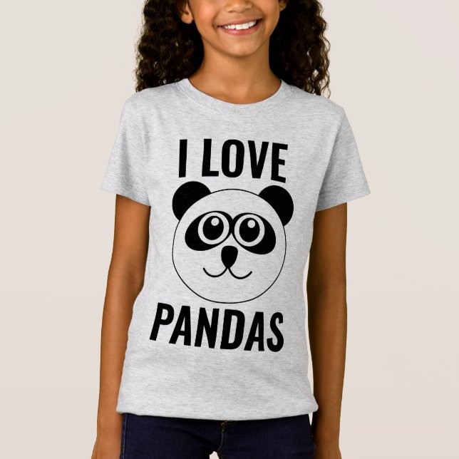 ME ENCANTA LA CAMISETA DE LOS CHICAS DE PANDA BEAR (Anverso)