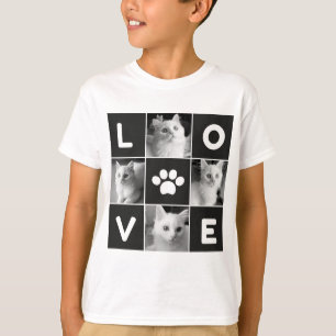 ME ENCANTA LA Camiseta De Los Niños Collages de fo