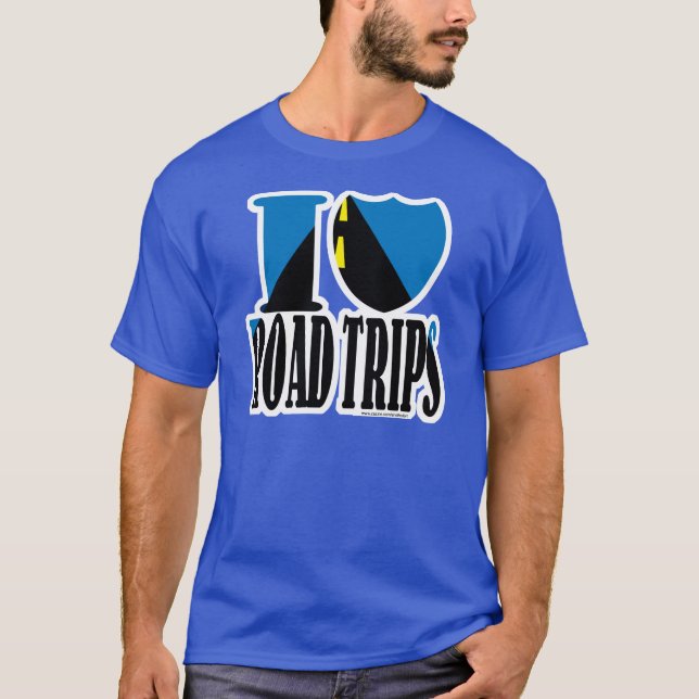 Me encanta la camiseta de los viajes por carretera (Anverso)