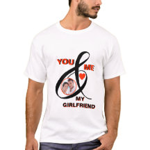 Me encanta la camiseta de mi novia Personalizado d