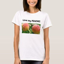 Me encanta la camiseta de mis duraznos