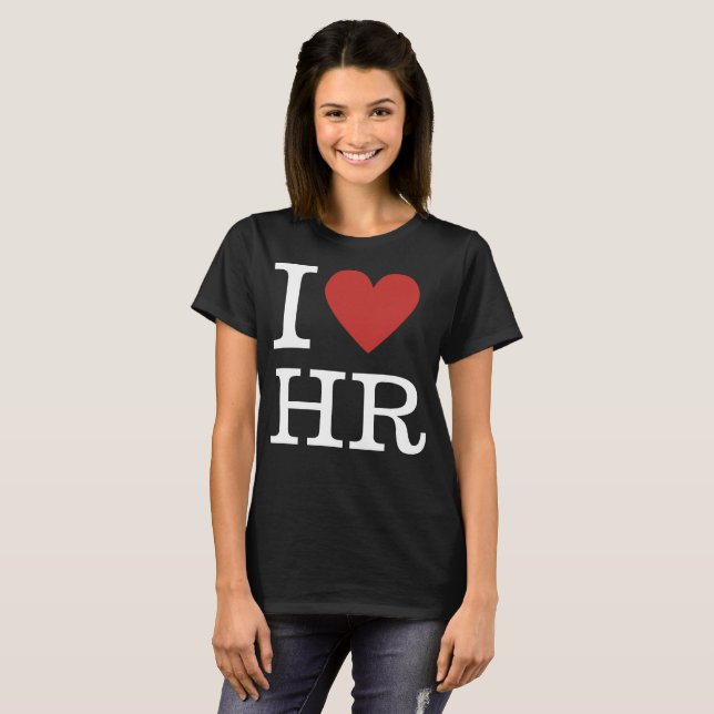 ❤️ Me encanta la camiseta de mujeres de HR - para  (Anverso completo)