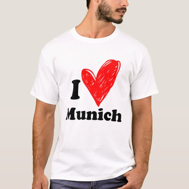Me encanta la camiseta de Munich (Anverso)
