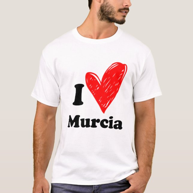 Me encanta la camiseta de Murcia (Anverso)