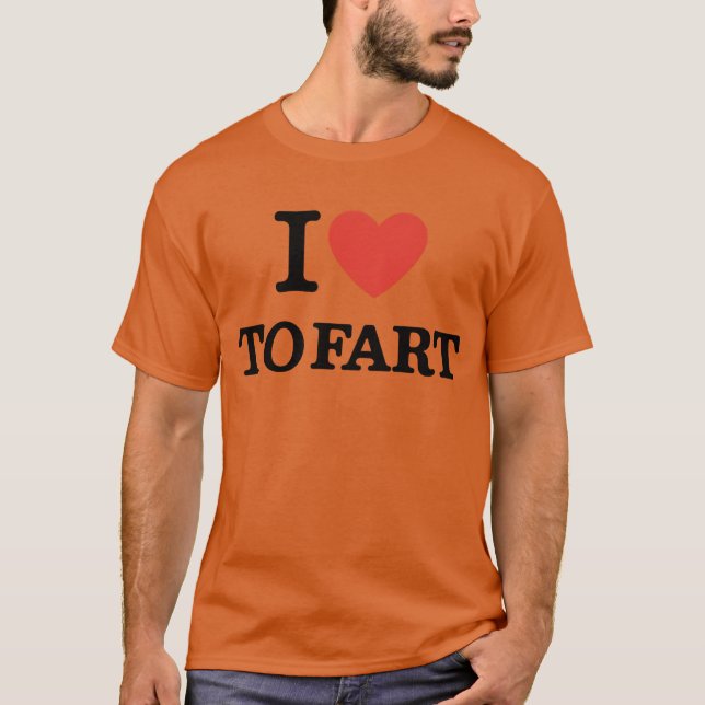 Me encanta la camiseta de pedos - Chiste gracioso (Anverso)