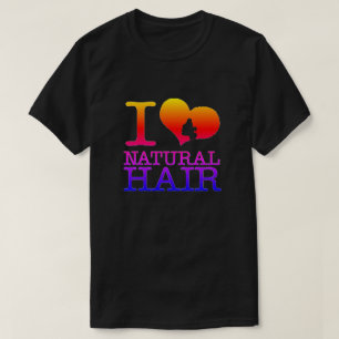 Me encanta la camiseta de pelo natural
