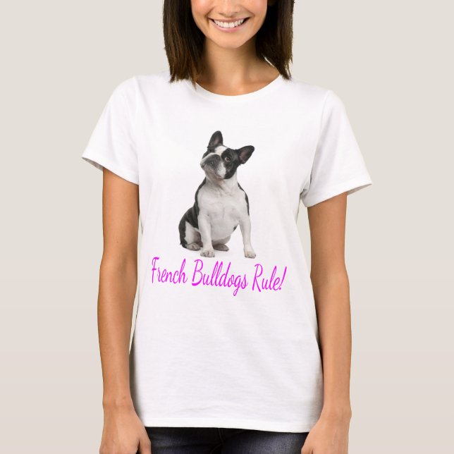 Me encanta la camiseta de perro porcino del Bulldo (Anverso)