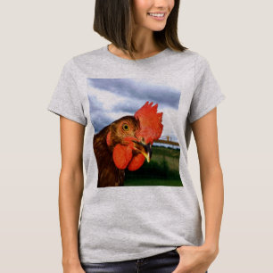 Me encanta la camiseta de pollo con Rooster Photo