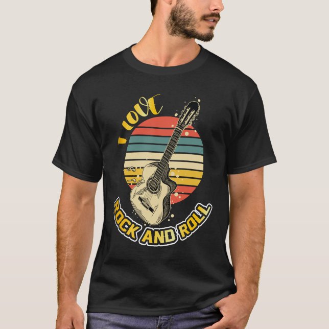 Me encanta la camiseta de rock and roll (Anverso)