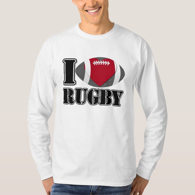 Me encanta la camiseta de rugby (Anverso)