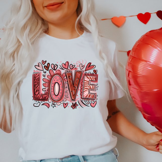 ME ENCANTA la camiseta de San Valentín, corazón y  (Subido por el creador)