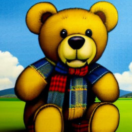 Me encanta la camiseta de Scotland Teddy Bear
