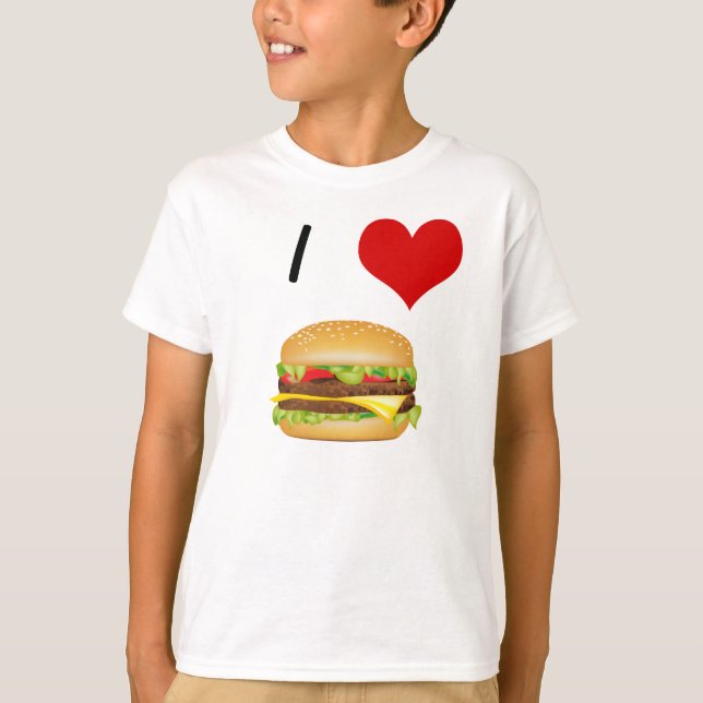 Me encanta la camiseta de un niño con queso (Anverso)
