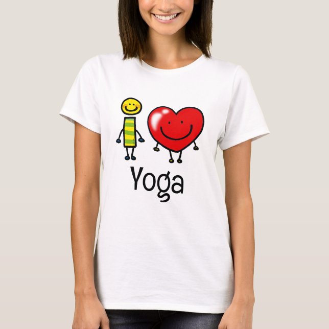 me encanta la camiseta de yoga (Anverso)