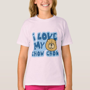 Me Encanta La Camiseta Del Chica Chow Chow