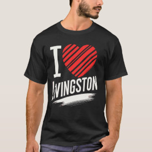 Me encanta la camiseta del condado de LIVINGSTON M