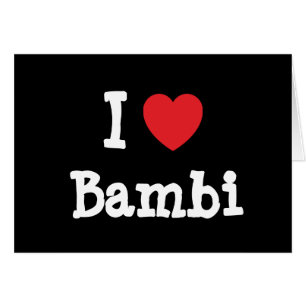 Me encanta la camiseta del corazón de Bambi