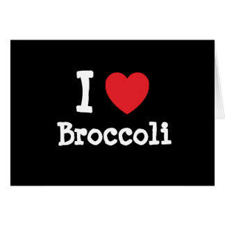 Me encanta la camiseta del corazón de Broccoli